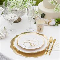 TOVAGLIOLI 33X33 SMERLO ORO COMUNIONE PZ.16