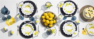 PIATTI CARTA NEW SHAPE  CM.21 PZ.8 LEMON CHIC