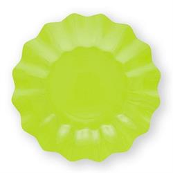 PIATTI CARTA MONOCOLORE CM.27 PZ.8 VERDE LIME
