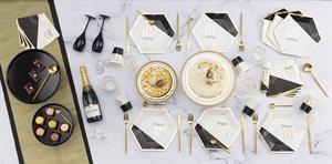 PIATTI CARTA ESAGONALE  HAPPY 18 CM.23 PZ.8