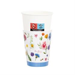 BICCHIERE CARTA 250 CC. PZ.8 COVER FLOWERS