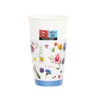 BICCHIERE CARTA 250 CC. PZ.8 COVER FLOWERS