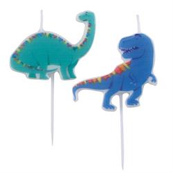 CANDELINE DINOSAURO SU  STECCO CM.8 PZ.4