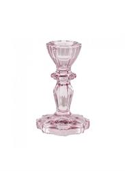 PORTACANDELA VETRO COLOR PINK CM.7 H.10