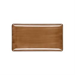 PIATTO RETTANGOLARE PURE BROWN CM.31X24   ###