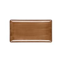 PIATTO RETTANGOLARE PURE BROWN CM.31X24   ###