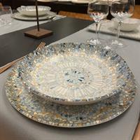 PIATTO BONNA FONDO CM.23 CL.100 MOSAIC   ###