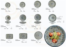 PIATTO BONNA FONDO CM.23 CL.100 MOSAIC   ###