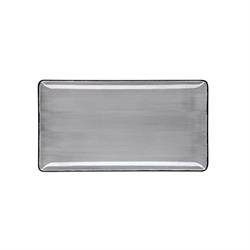 PIATTO RETTANGOLARE PURE GREY CM.24X13   ###