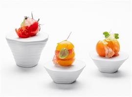 PODIO GOURMET ORIGAMI ELEMENTI SU MISURA CM.7 H.3 ###