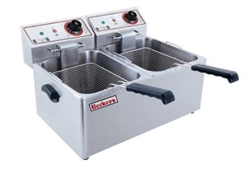 FRIGGITRICE ELETTRICA LT.  8+8 SENZA RUBINETTO EASY