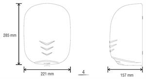 ASCIUGAMANI ARIA MISTRAL CROMATO CON FOTOC. 2200 W