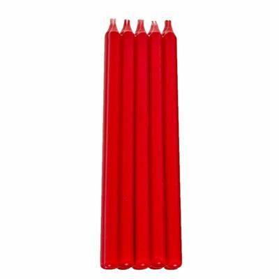 CANDELINE MEZZO STELO C/SUPP. PZ.10 CM.13 ROSSE