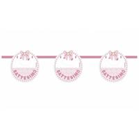FESTONE BANDIERA CARTONCINO BATTESIMO GIRL MT.5