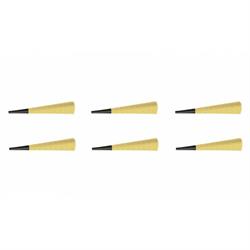 TROMBETTE IN CARTA PZ. 6 GLITTER ORO