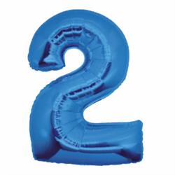 PALLONE FOIL BLU CM. 100 NUMERO 2
