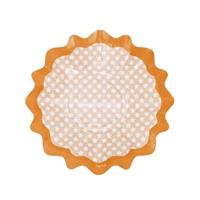 PIATTI CARTA ONDA CM.27 STELLE ARANCIO PZ.8