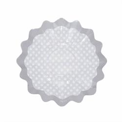 PIATTI CARTA ONDA CM.27 STELLE GRIGIO PZ.8