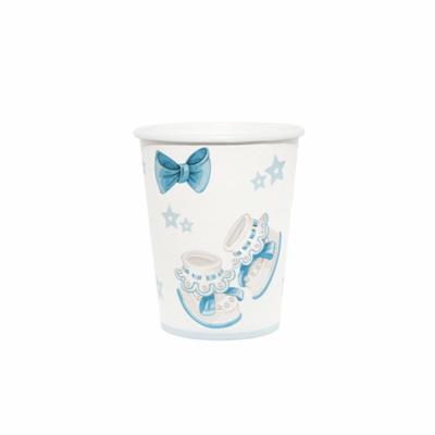 BICCHIERE CARTA 200CC BABY BOY PZ.8
