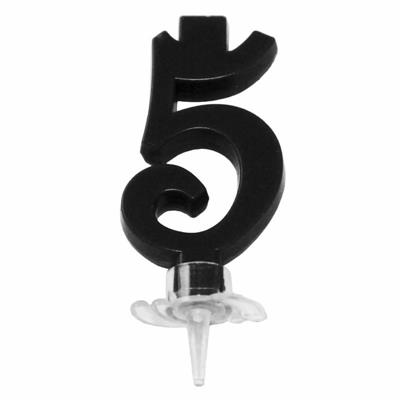 CANDELINA MINI NUMERALE CM.7 NR.5 NERA