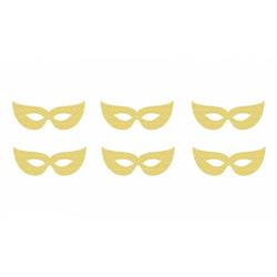 MASCHERE CARTA GLITTER PZ.6 GOLD