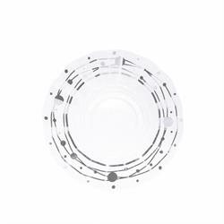 PIATTI CARTA ONDA CM.21 GALAXY ARGENTO PZ.8