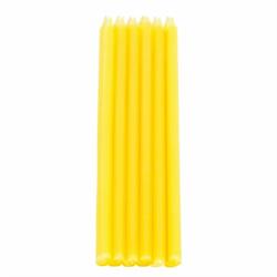 CANDELINE MEZZO STELO   PZ.12 CM.15 GIALLO