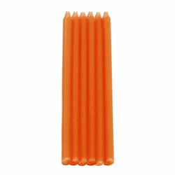 CANDELINE MEZZO STELO   PZ.12 CM.15 ARANCIO