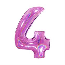 PALLONE FOIL GLITTER    FUXIA CM.100 NUMERO 4