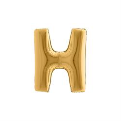 PALLONE FOIL LETTERA H  GOLD CM.101