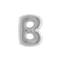 PALLONE FOIL LETTERA B  SILVER CM.101