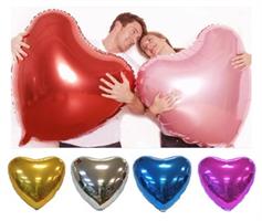 PALLONE FOIL CUORE MAT PINK CM.91