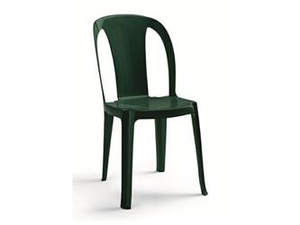 SEDIA MONOBLOCCO TIUANA VERDE SENZA BRACC.