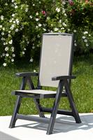 POLTRONA ESMERALDA TEX  VERDE PIEGHEVOLE 5 POSIZ.