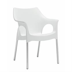 POLTRONA OLA GAMBE ALLUM. LINO