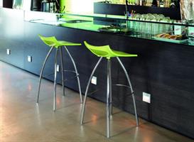 SGABELLO DIABLITO H. 80 INOX VERDE PISTACCHIO