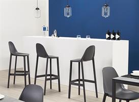 SGABELLO PIU' H.75 TECNOPOLIMERO TORTORA