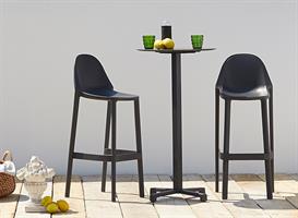 SGABELLO PIU' H.75 TECNOPOLIMERO ANTRACITE