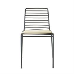 SEDIA SUMMER ACCIAIO    ANTRACITE CON CUSCINO