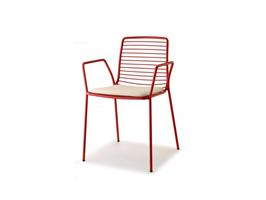 SEDIA SUMMER ACCIAIO    ANTRACITE CON CUSCINO