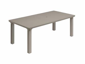 TAVOLO TRIPLO ALLUNGAB. CM.100X220 TORTORA INTRECCIO
