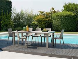 TAVOLO TRIPLO ALLUNGAB. CM.100X220 LINO INTRECCIO