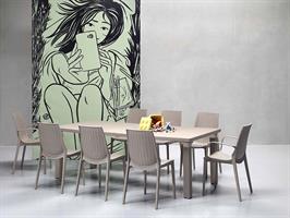 TAVOLO TRIPLO ALLUNGAB. CM.100X220 LINO INTRECCIO