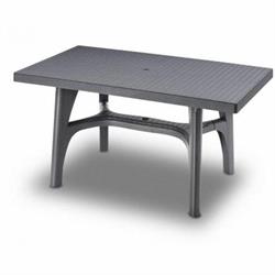 TAVOLO INTRECCIATO 140X80 ANTRACITE