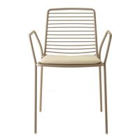 SEDIA SUMMER ACCIAIO    BIANCA CON CUSCINO