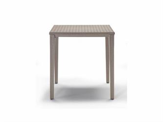 TAVOLO ORAZIO INTRECCIO TORTORA CM.70X70 4 GAMBE