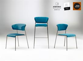 POLTRONA LISA VELLUTO   OTTANIO NICHEL NERO LUCIDO