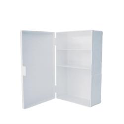 CASSETTA MEDICA PLASTICA VUOTA CM.27X12X40H 3 VANI BIANCA