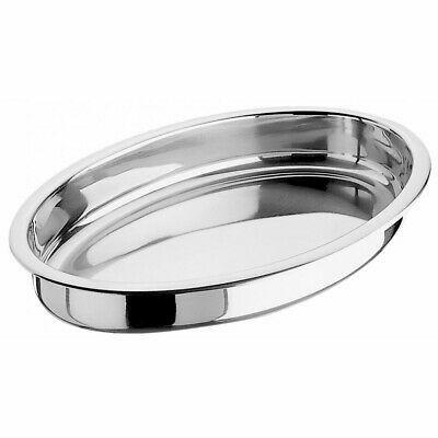 LEGUMIERA GRATE' OVALE  INOX CM.34X20X4 H.    EEE