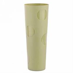 VASO VETRO CONO CAPRI H. 50 SENAPE